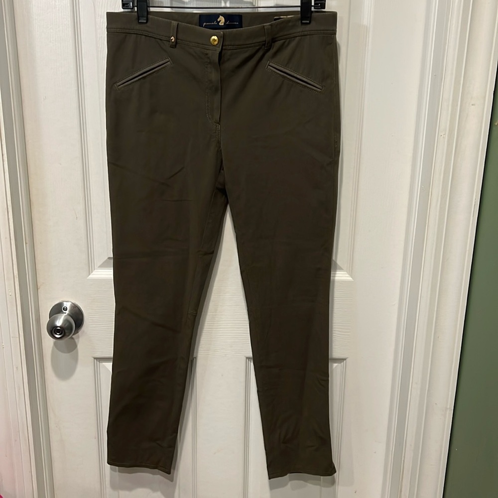 Pamela Henson Royal ML Pants in Safari-Almond Color! Size 12